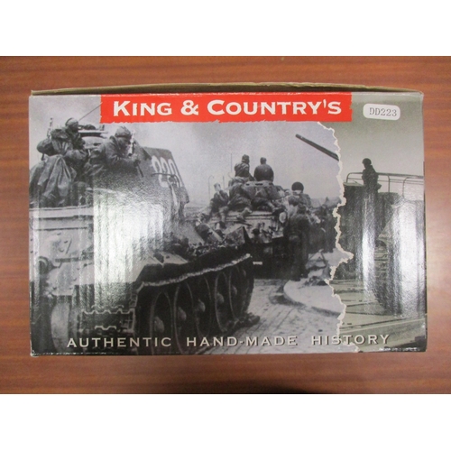 186 - King & Country. Two vehicles - M3A3 US Stuart Light Tank No DD223 and Sd.Kfz.222 German Armoured Car... 