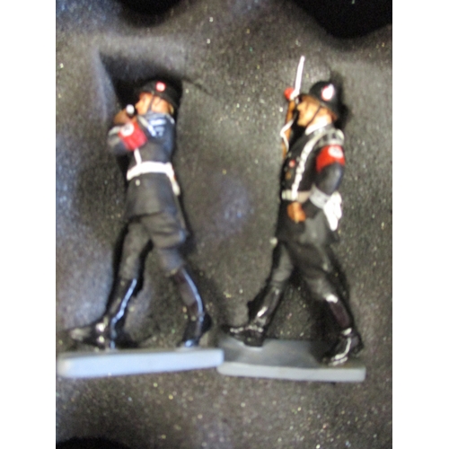 189 - King & Country. Leibstandarte range with SS Fife & Drum Marching Band of 11 figures in 2 boxes No LA... 