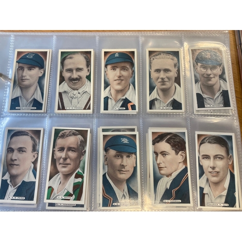 19 - Collection in 17 albums with complete sets including Ardath 1935 Cricket, Tennis & Golf Celebrities ... 