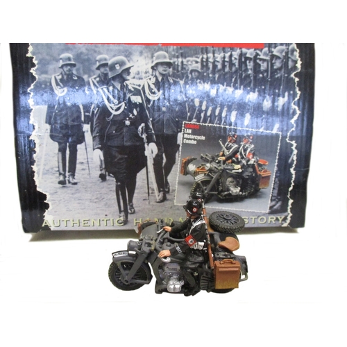 195 - King & Country. Berlin 38 LAH MotorCycle Combination with 2 men in parade dress No LAH84 mint in exc... 