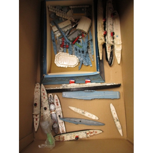 206 - Boxed collection including Britains (1), Corgi (28), Matchbox (4), plus Hornby Mic Ships (6), Triang... 