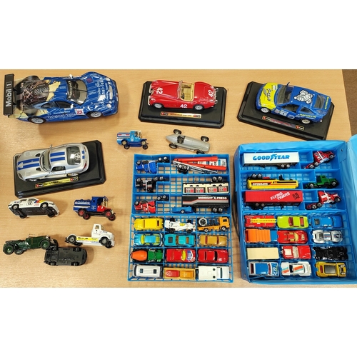 213 - Collection of unboxed cars, formula 1, rally cars, trucks etc. of various scales generally very good... 