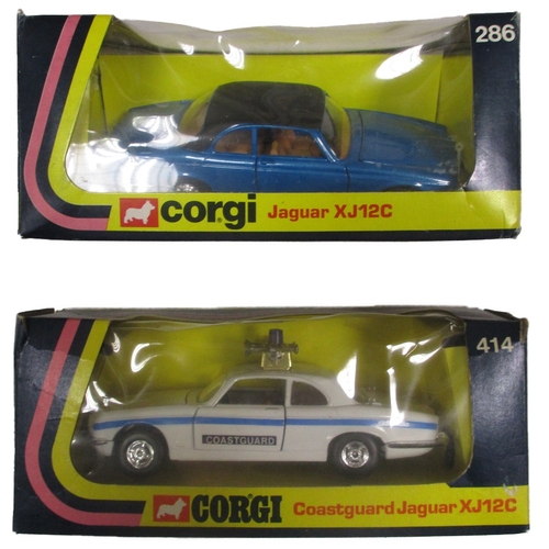 223 - Corgi. Boxed mixed collection of cars, including 'Le Dandy' Coupe No 259, Hillman Hunter with Kangar... 