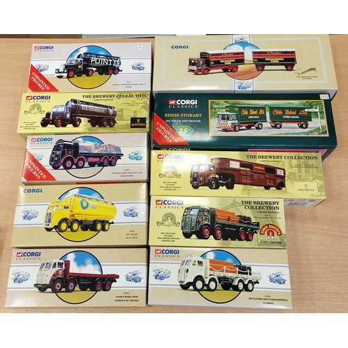 225 - Corgi. Collection generally mint in mostly excellent boxes with cars, buses, trucks etc. plus unboxe... 