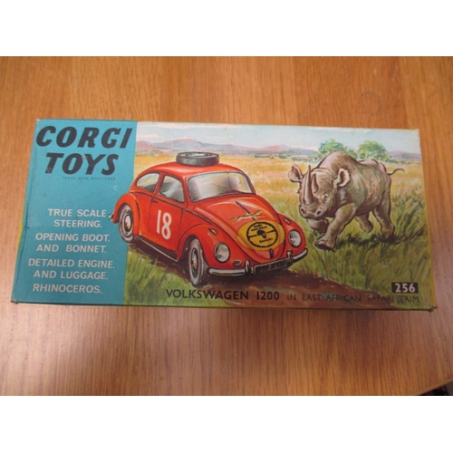 232 - Corgi. Volkswagen 1200 in safari trim No 256, rhino and leaflet present generally excellent in excel... 