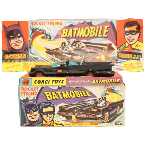 236 - Corgi. Batmobile No.267 with figures, leaflet and special instructions present but opened, generally... 