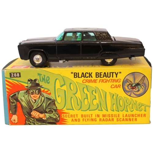 237 - Corgi. The Green Hornet's 'Black Beauty' No. 268, black body, green interior, driver and Green Horne... 