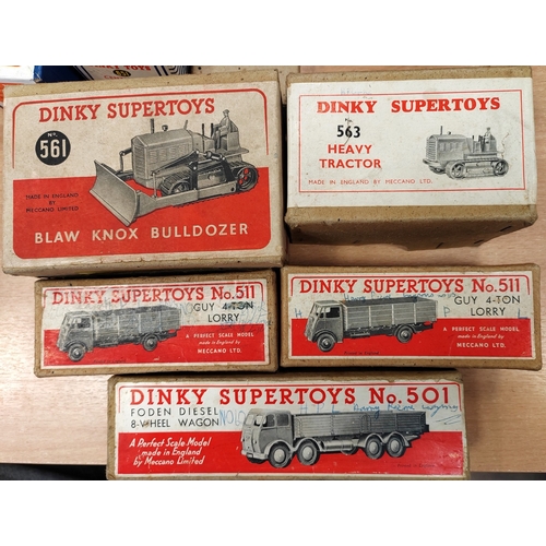 252 - Dinky. Supertoys range generally good to very good in fair to good plus boxes with No.501 Foden Dies... 