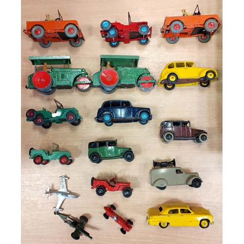 253 - Dinky. Earlier collection generally good to good plus with tractors, jeeps, cars, farming equipment ... 