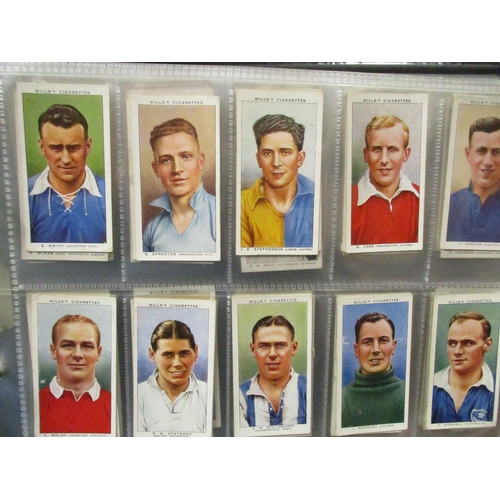 3 - Collection in multiple albums including complete sets from Gallaher Famous Cricketers, Woodland Tree... 