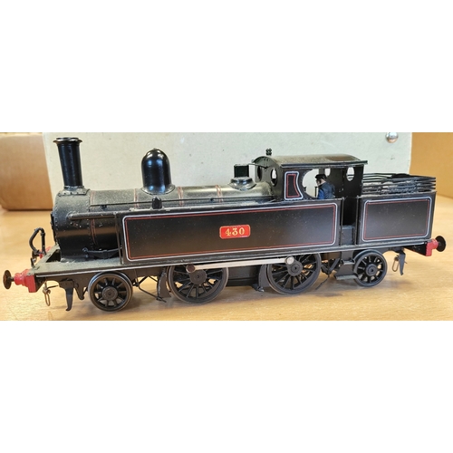 301 - O gauge locomotive black 2-4-2 No.430 would benefit from cleaning otherwise very good in good box as... 