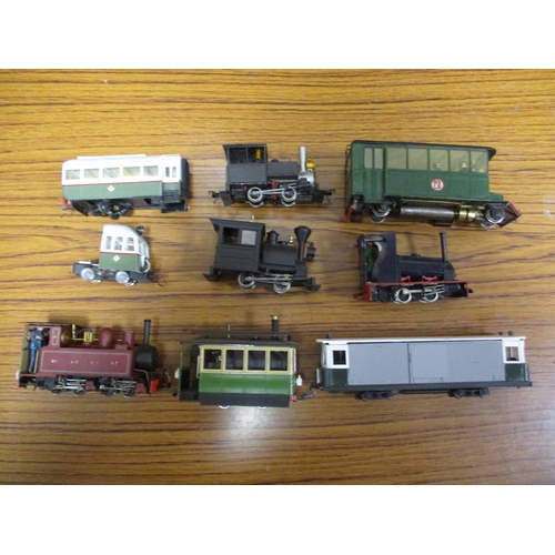 307 - Collection of unboxed On30 gauge including locomotives (9), coaches (10), wagons (2) etc generally v... 