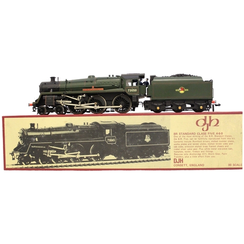 333 - DJH. OO gauge kit built BR Standard Class 5 4-6-0 BR 73050 'City of Peterborough' lined green K35 lo... 