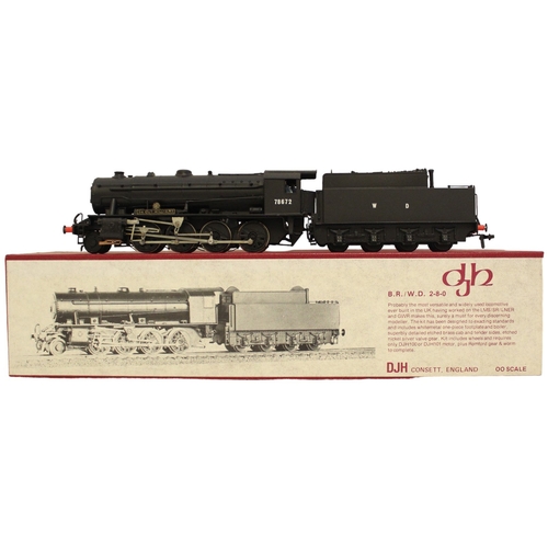 336 - DJH. OO gauge kit built BR/WD Austerity Class 4-8-0 WD 78672 'Sir Guy Williams' black K38 locomotive... 