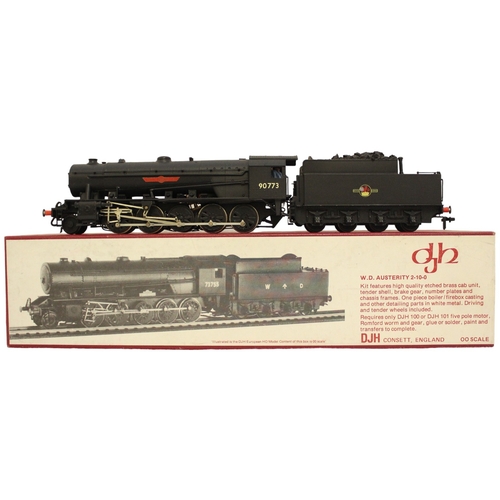 341 - DJH. OO gauge kit built WD Austerity Class 4-8-0 BR 90773 'North British' black K39 locomotive and t... 