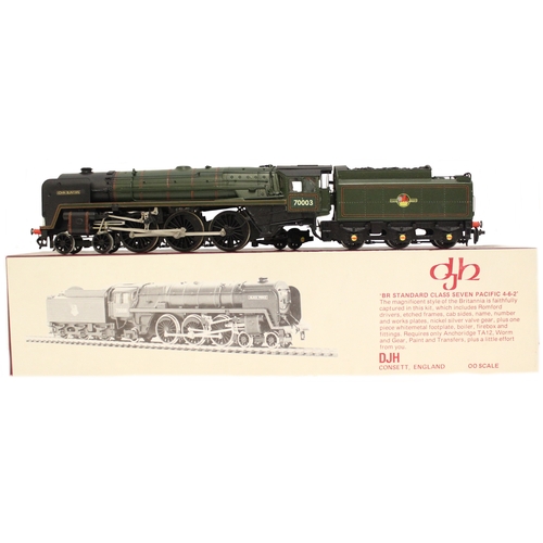 342 - DJH. OO gauge kit built BR Standard Class 7 4-6-2 BR 70003 'John Bunyan' lined green K41 locomotive ... 