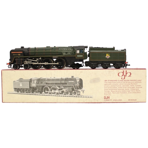 343 - DJH. OO gauge kit built BR Standard Class 7 Pacific 4-6-2 BR 70004 'William Shakespeare' lined green... 