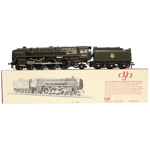 347 - DJH. OO gauge kit built BR Standard Class 7 Pacific 4-6-2 BR 70018 'Flying Dutchman' lined green K41... 