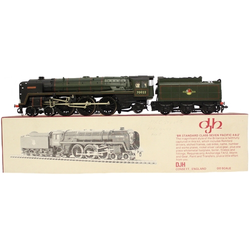 348 - DJH. OO gauge kit built BR Standard Class 7 Pacific 4-6-2 BR 70022 'Tornado' lined green K41 locomot... 