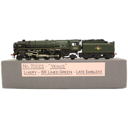 349 - DJH. OO gauge kit built BR Standard Class 7 4-6-2 BR 70023 'Venus' lined green K41 locomotive and te... 