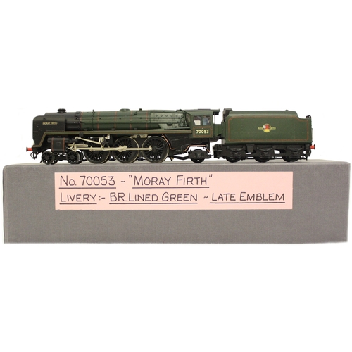 359 - DJH. OO gauge kit built BR Standard Class 7 4-6-2 BR 70053 'Moray Firth' lined green K57 locomotive ... 