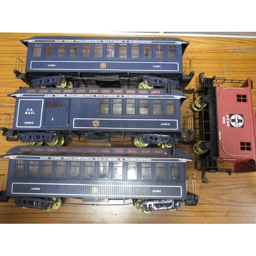 428 - Accumilation including Bachmann Big Haulers G gauge boxed wagon No 98901, OO gauge Pow Sides wagon k... 