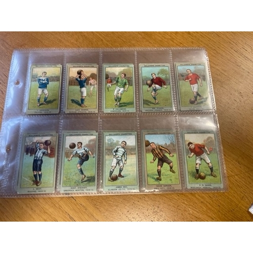 43 - Gallaher. Complete set of 1910 Association Football Club Colours generally fair condition. (See phot... 