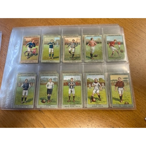 43 - Gallaher. Complete set of 1910 Association Football Club Colours generally fair condition. (See phot... 