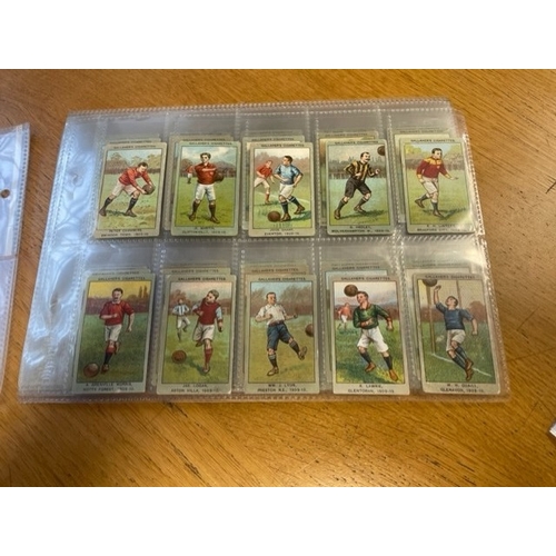 43 - Gallaher. Complete set of 1910 Association Football Club Colours generally fair condition. (See phot... 