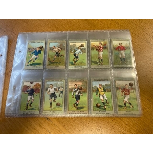 43 - Gallaher. Complete set of 1910 Association Football Club Colours generally fair condition. (See phot... 