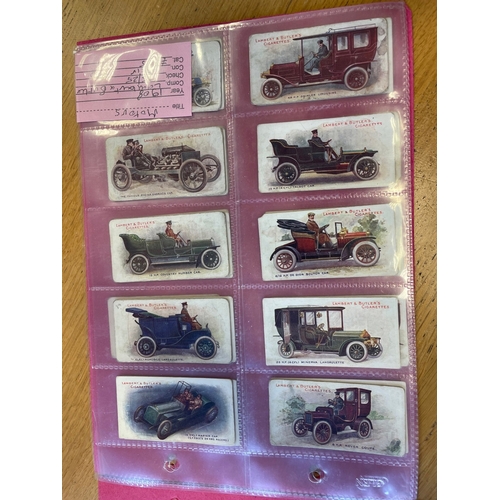 45 - Lambert & Butler. Complete set in plastic sleeves with 1908 Motors, generally fair. Cat £875. (See p... 