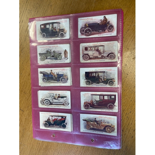 45 - Lambert & Butler. Complete set in plastic sleeves with 1908 Motors, generally fair. Cat £875. (See p... 