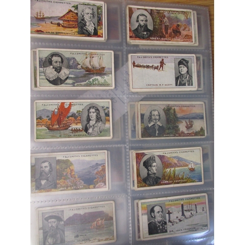 50 - F&J Smith. Collection in album with part sets including A Tour Round The World (10), Cricketers (10)... 