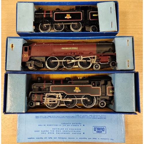 502 - Hornby Dublo. Collection generally very good to excellent in mostly fair to good plus boxes with loc... 