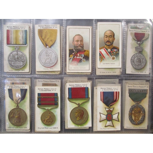 56 - Taddy. Collection of odds with Admirals & Generals - The War (4), British Medals & Decorations (6), ... 