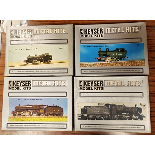 563 - Keyser. OO gauge collection of unmade metal kits generally excellent to mint in good to very good bo... 