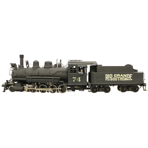 574 - Sunset Models (Samhongsa) Colorado & Southern 2-8-0 'On 3' locomotive and tender black No.74 Rio Gra... 