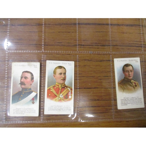 63 - Taddy. Part sets in plastic sleeves V.C. Heroes Boer War, a mix of (41-60), (61-80) and (81-100) gen... 