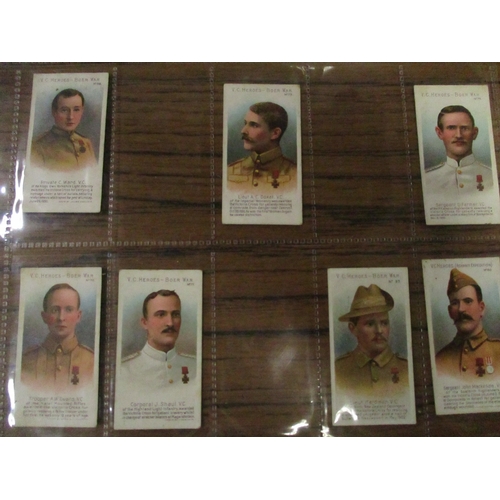 63 - Taddy. Part sets in plastic sleeves V.C. Heroes Boer War, a mix of (41-60), (61-80) and (81-100) gen... 