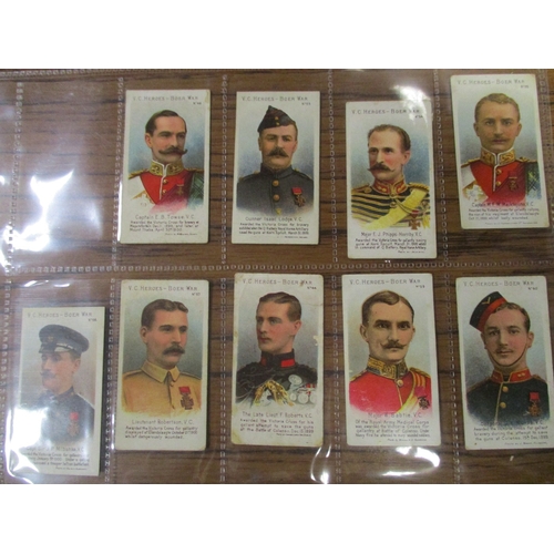 63 - Taddy. Part sets in plastic sleeves V.C. Heroes Boer War, a mix of (41-60), (61-80) and (81-100) gen... 