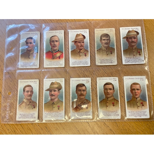 64 - Taddy. 1902 VC Boer War Heroes (81-100) full set of 20 cards in plastic sleeves, generally fair. (Se... 