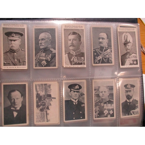 66 - Wills. Scissors collection in album with complete sets including Britains Defenders, Cinema Stars, D... 