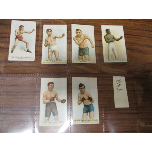 68 - Wills. Scissors. Complete set in plastic sleeves with Boxers generally fair to good. Cat. £430. (See... 