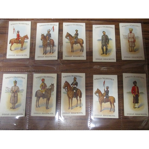 70 - Wills. Scissors. Complete set in plastic sleeves with Indian Regiments Series, generally fair to goo... 