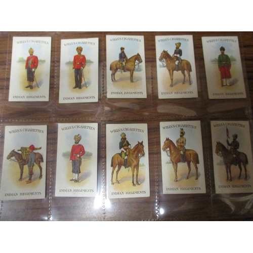 70 - Wills. Scissors. Complete set in plastic sleeves with Indian Regiments Series, generally fair to goo... 