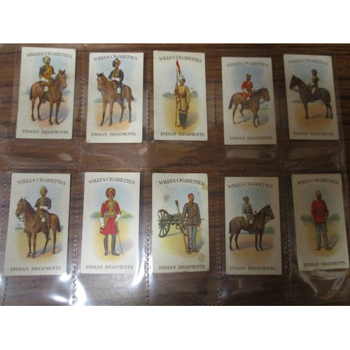 70 - Wills. Scissors. Complete set in plastic sleeves with Indian Regiments Series, generally fair to goo... 