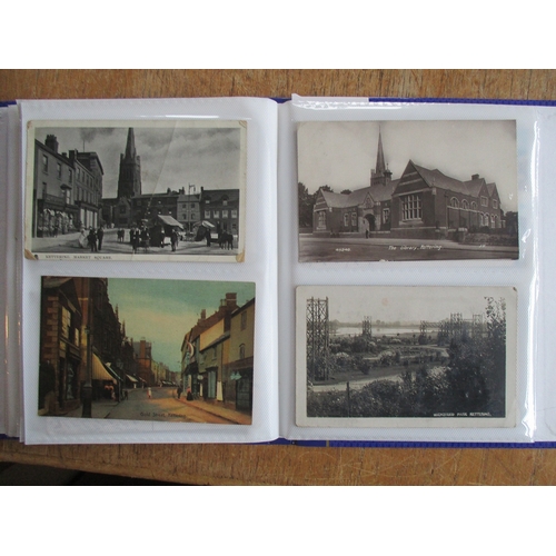 82 - Misc. coln. in 5 modern albums. Topo. incl. Tram terminus Balby, Kettering, market day Peterborough,... 