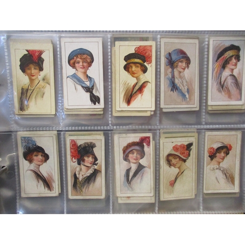 9 - Collection with 4 albums British American Tobacco including Beauties hats (23), Beauties tobacco lea... 