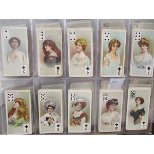 9 - Collection with 4 albums British American Tobacco including Beauties hats (23), Beauties tobacco lea... 