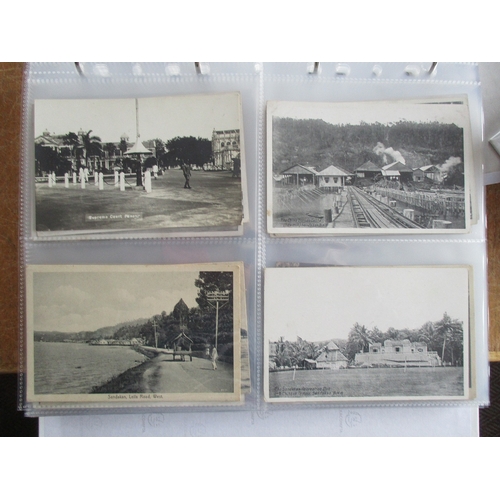 91 - Misc. coln. in 3 modern albums. Foreign incl. views of Ceylon, Constantinople, Japan, China, Singapo... 